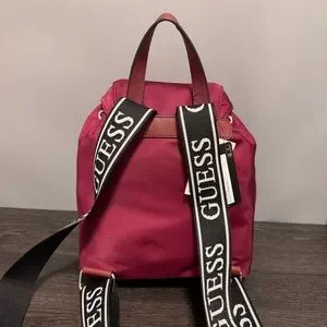 NWT Guess Rucksack Women’s Nylon Backpack In Wine Small NWT Guess Rucksack Women main image 3
